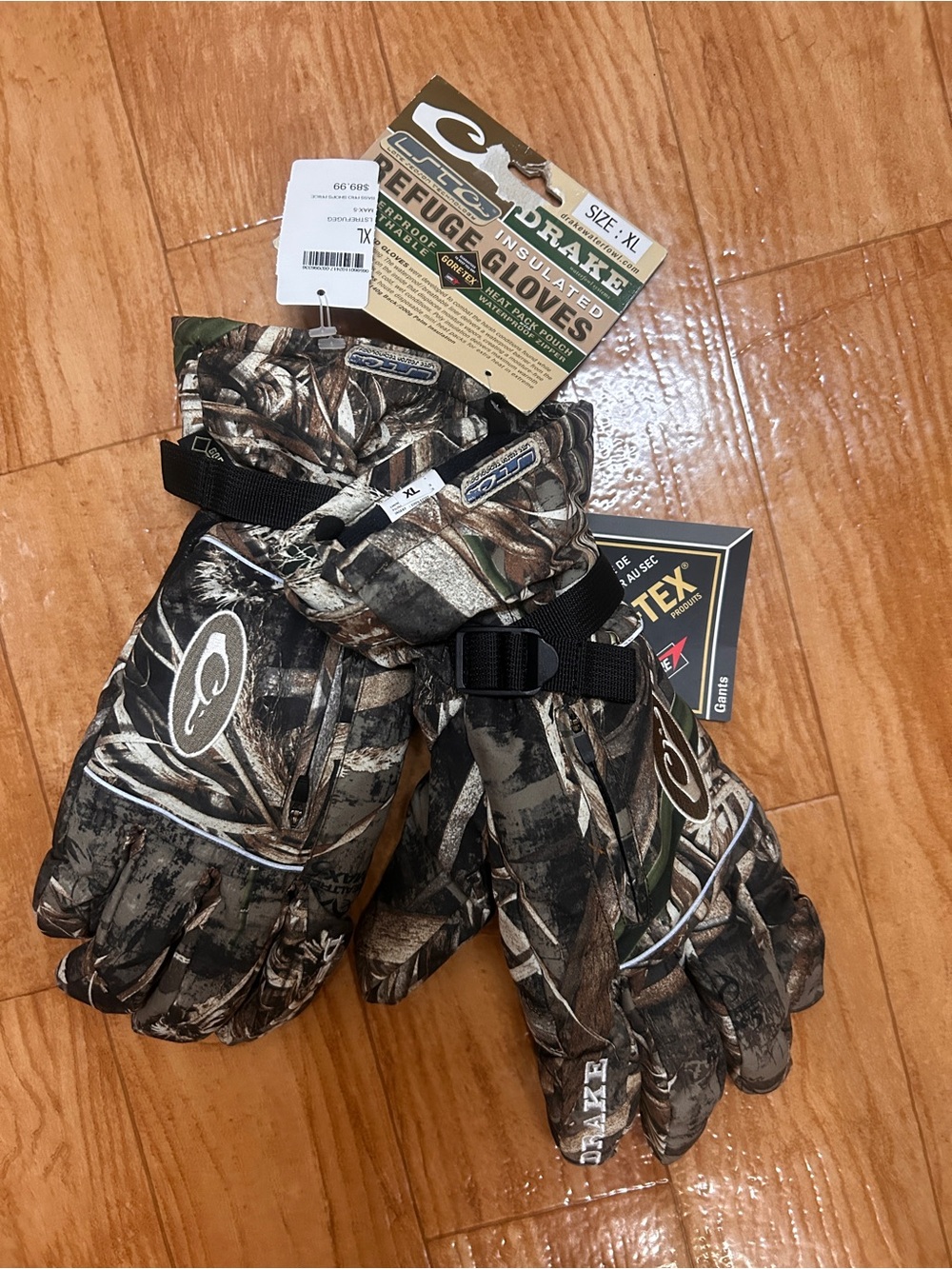 Drake LST Goretex Gloves Refuge XL New Insulated Waterproof New Duck Hunting